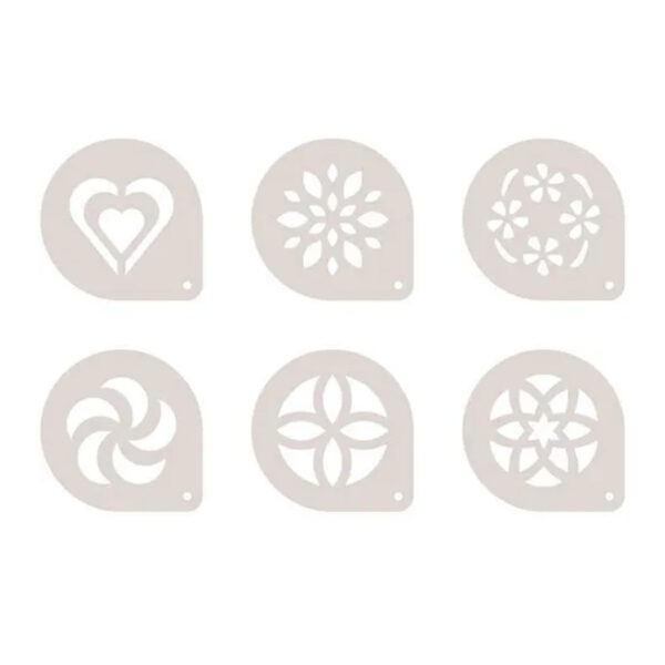 Dischi decorativi per cappuccino 6 pz