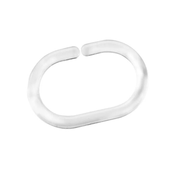 Set 12 pz ganci doccia trasparenti - immagine 2