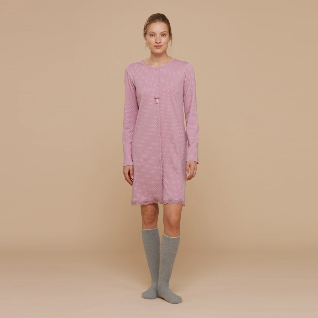 Camicia da notte rosa store