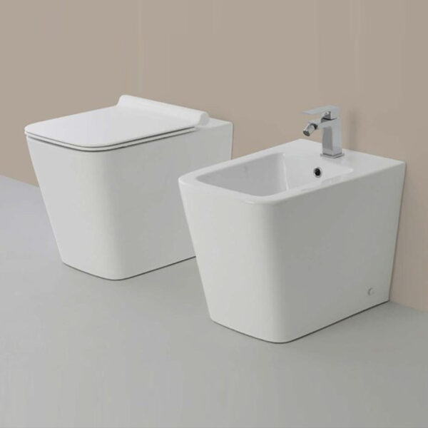 Bidet a terra filo parete linea Q