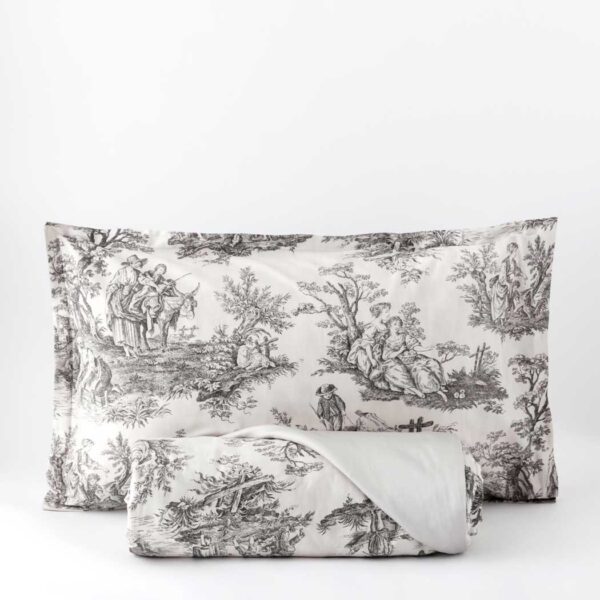 Toile de jouy parure copripiumino matrimoniale