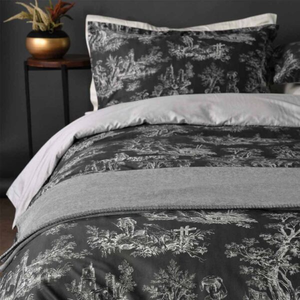 Toile de jouy parure copripiumino matrimoniale - immagine 2