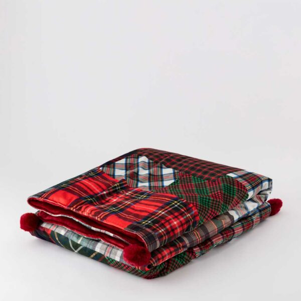 Cortina plaid in velluto