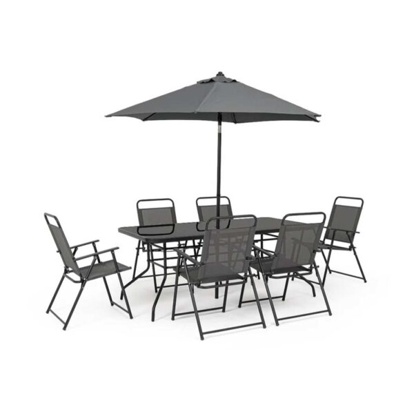 Pompei salotto 6 pz con ombrellone