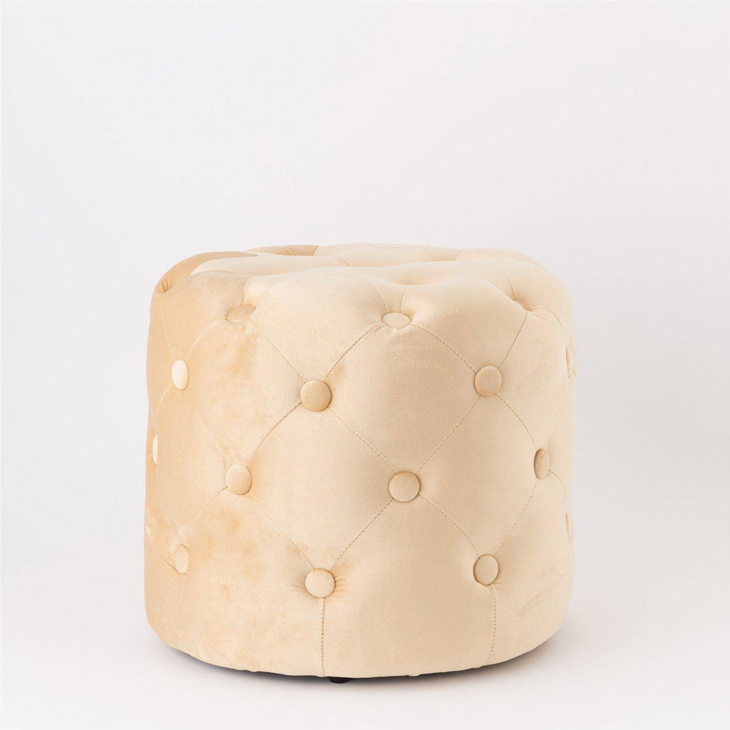 Field pouf in velluto